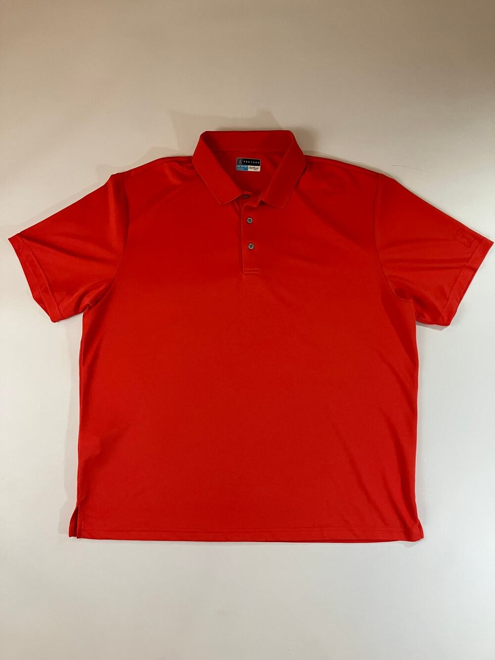 PGA TOUR Airflux Men's XXL Red Performance Golf Polo Shirt Short Sleeve
